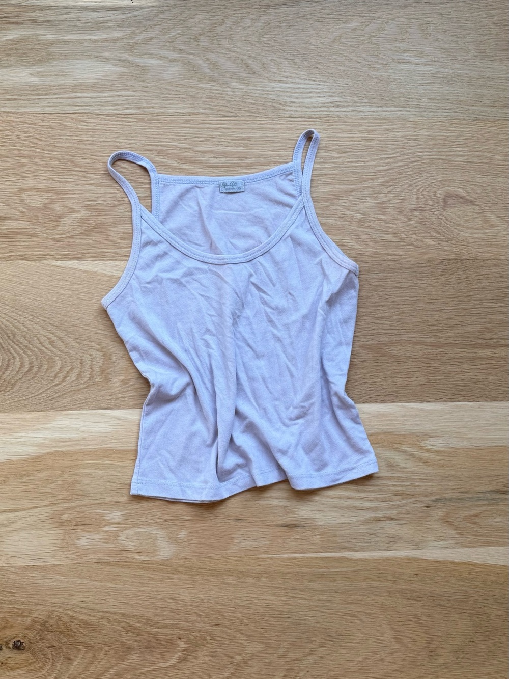 Brandy Melville Light Purple Ribbed Tank Top